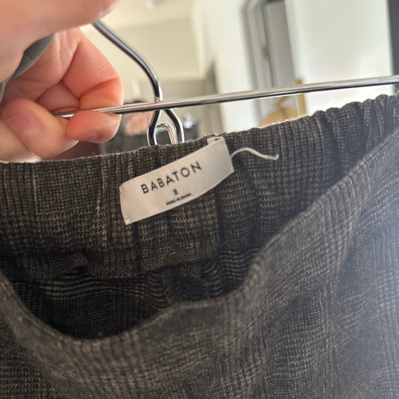 Aritzia Conan Cropped Wool Plaid Trousers - Picture 7 of 10